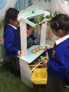 Children in Reception learning through play