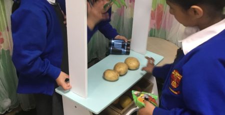 Children in Reception learning through play